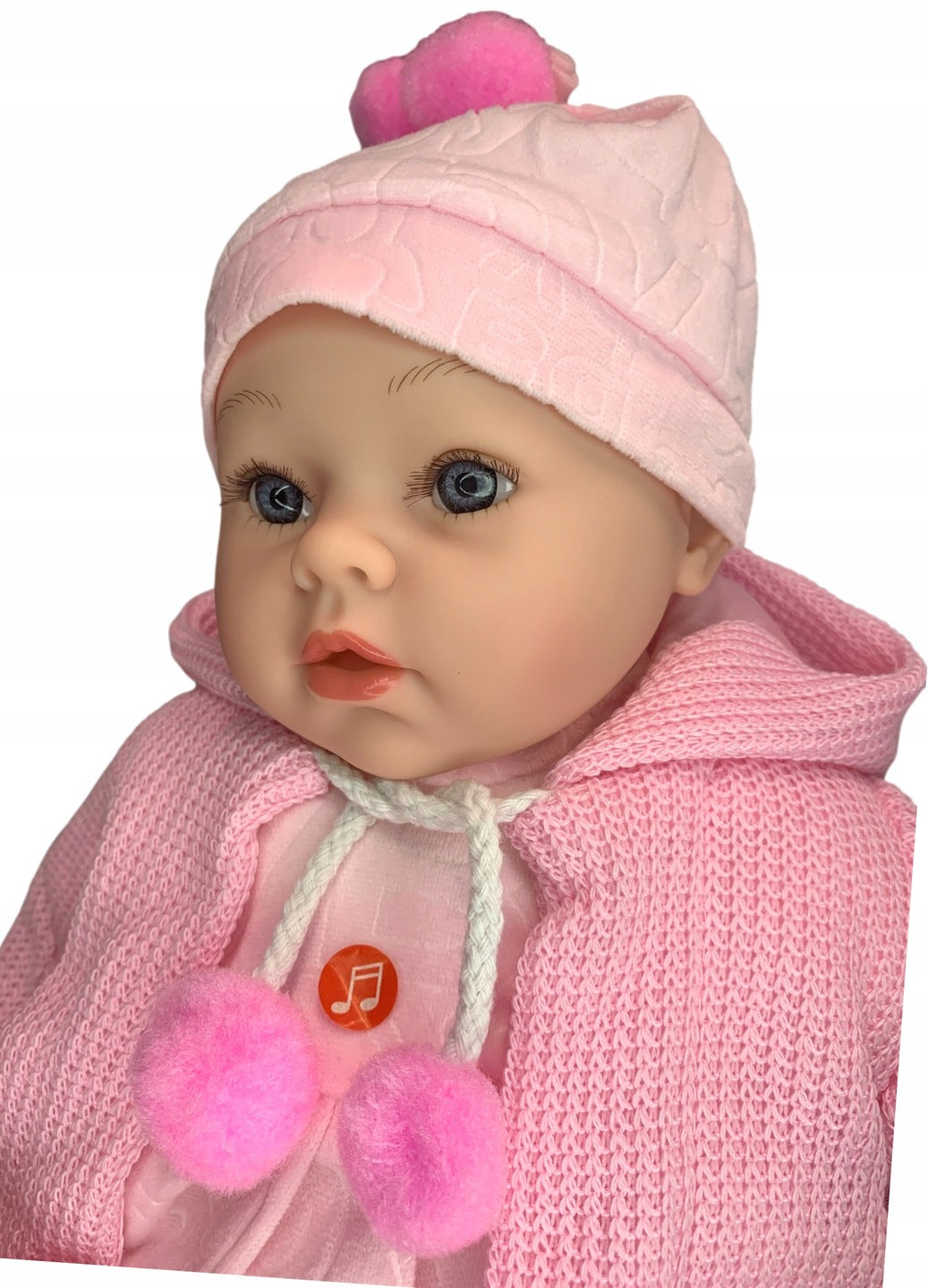 Lalka Bobas Jak Żywa Baby Born Mówi Śpiewa Butelka + Smoczek 45 cm Zabawka
