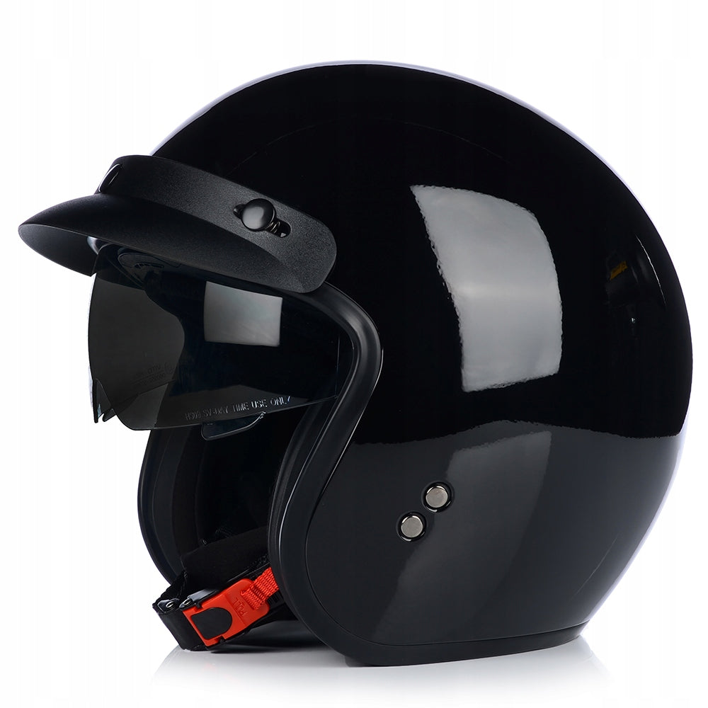 Kask Motocyklowy Otwarty Chopper Cruiser VITO SPECJAL + Daszek + Blenda M