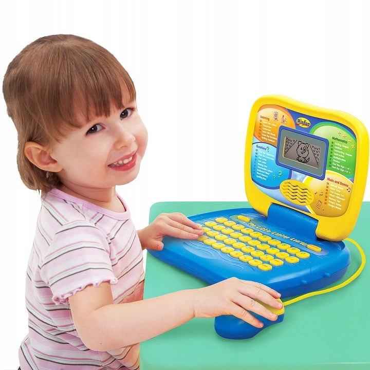 Komputerek Laptop Dziecięcy + Myszka dla Dzieci Interaktywny Edukacyjny