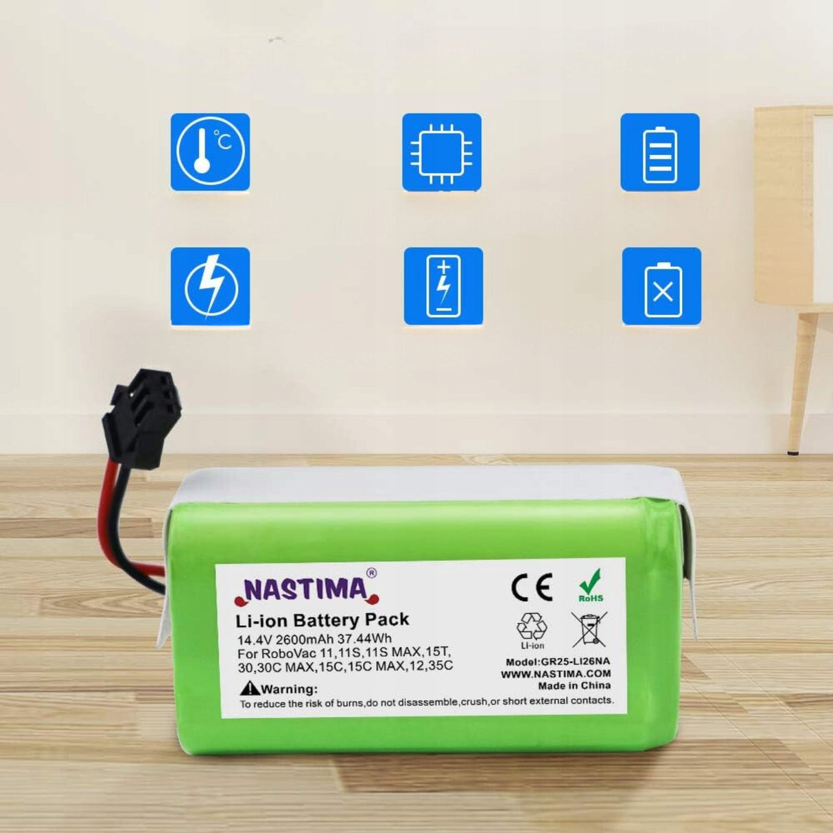 Bateria Zamienna 14.4V 2600MAH Akumulator Do Odkurzaczy | UNIWERSALNA!