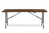 Stół Ogrodowy Rozkładany Cateringowy Turystyczny 180x75x74cm Brązowy