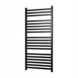 Grzejnik Łazienkowy Dekoracyjny Drabinkowy Wodny 53x135 cm 618 W Czarny Mat