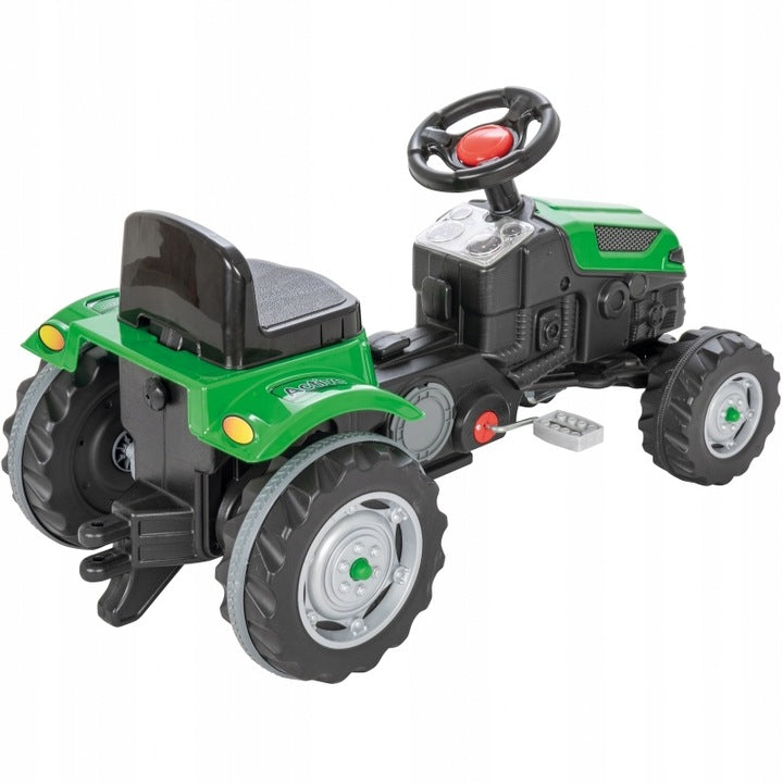 Dziecięcy Traktor na Pedały WOOPIE Farmer GoTrac Ciągnik Ciche Koła Regulac