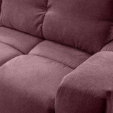 Sofa z Funkcją Spania i Pojemnikiem Burgundowa Tkanina Perfect Harmony 59