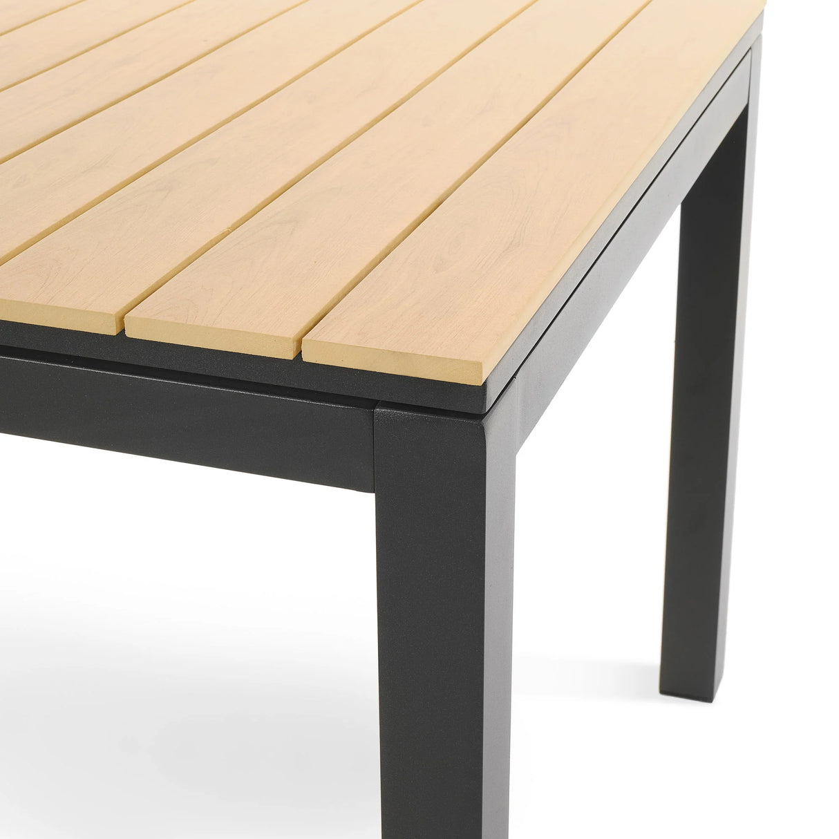 Duży Stół Ogrodowy Rozkładany Aluminiowy Prostokątny 8 Osób 160/210x90 cm