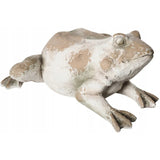 Figurka Ogrodowa Dekoracyjna do Ogrodu Wnętrza Ozdobna Żaba Beżowa 4kg