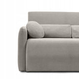 Sofa Rozkładana z Funkcją Spania i Pojemnikiem Beżowoszara 160x105/192 cm