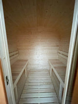 Sauna Ogrodowa z Piecem na Drewno od Wewnątrz Quadro 240cm Szwedzkie Drewno