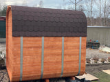 Sauna Ogrodowa z Piecem na Drewno od Wewnątrz Quadro 240cm Szwedzkie Drewno