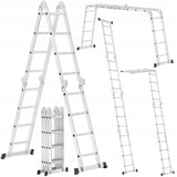 Drabina Aluminiowa wielofunkcyjna przegubowa składana 4x4 +podest Aluminium