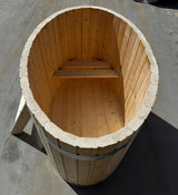 Sauna Ogrodowa Zestaw z Piecem HARVIA PC90i Balia 120 cm Beczka 340 cm