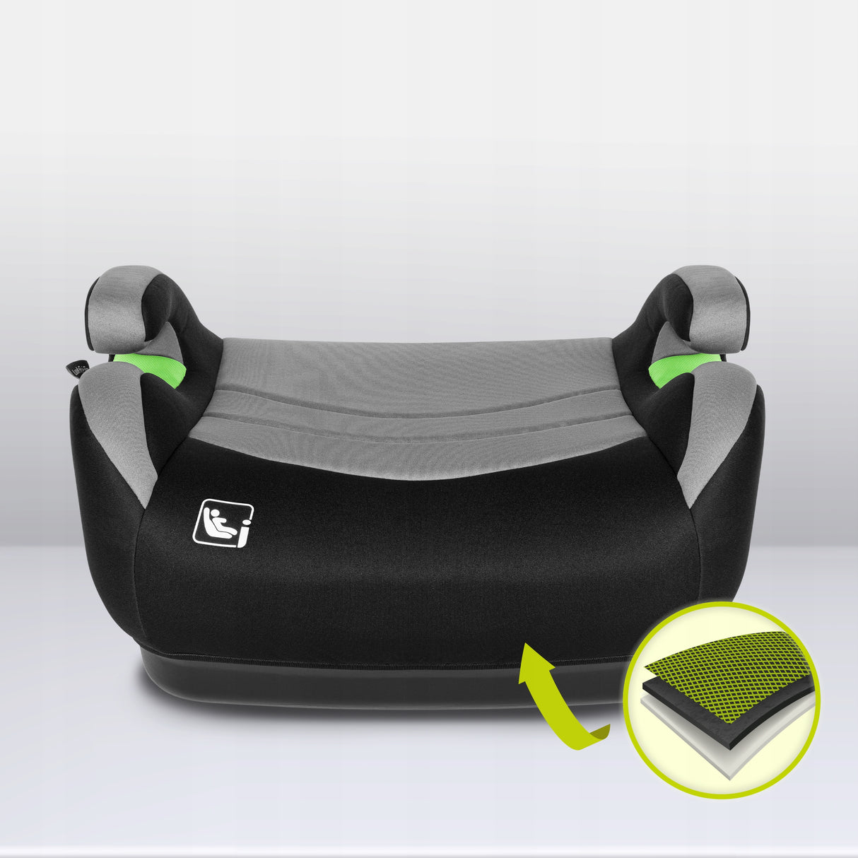 Fotelik Samochodowy Podstawka ISOFIX 125-150 cm i-Size Szary