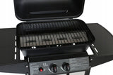 Kompaktowy Grill Gazowy Dwupalnikowy Stalowy 5,5 kW Trwały Przenośny
