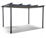 Altana Tarasowa Pergola Ogrodowa Aluminiowa Antracyt Poliester 400x400x240