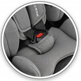 Fotelik Samochodowy Black-Grey 40-150cm 0-36 KG POVES Podstawka dla Dziecka