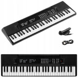 Keyboard z Akumulatorem + Mikrofon 49 Klawiszy dla Dziecka Czarny do Nauki