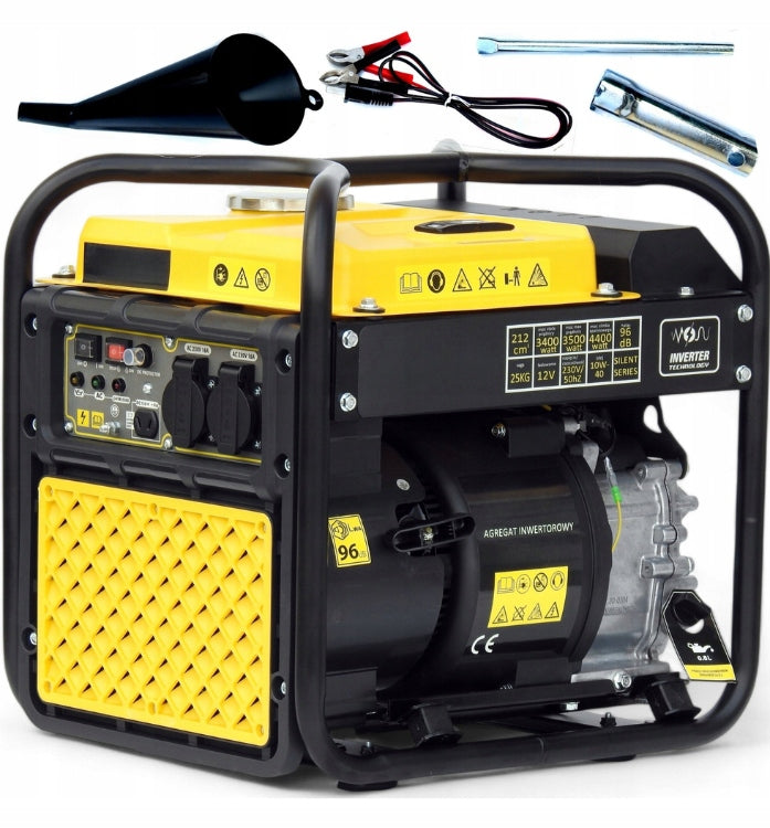 Agregat 4400W Inwerterowy Generator Prądu Benzynowy AVR 230V