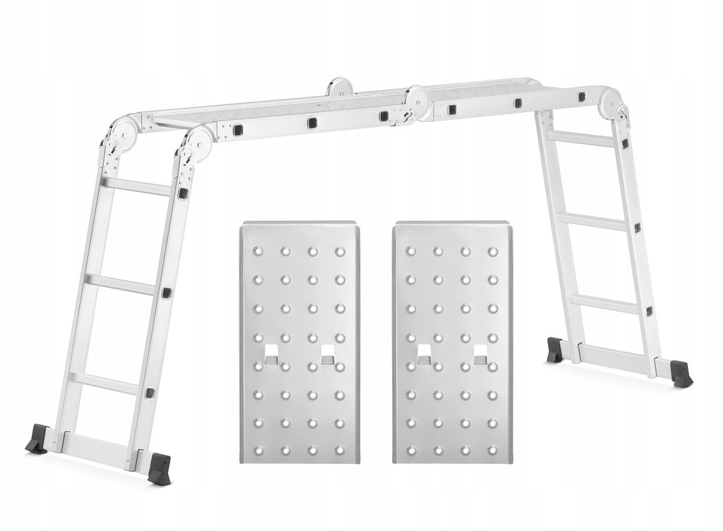 Drabina Aluminiowa Przegubowa Składana Wielofunkcyjna 4x3 + Podest