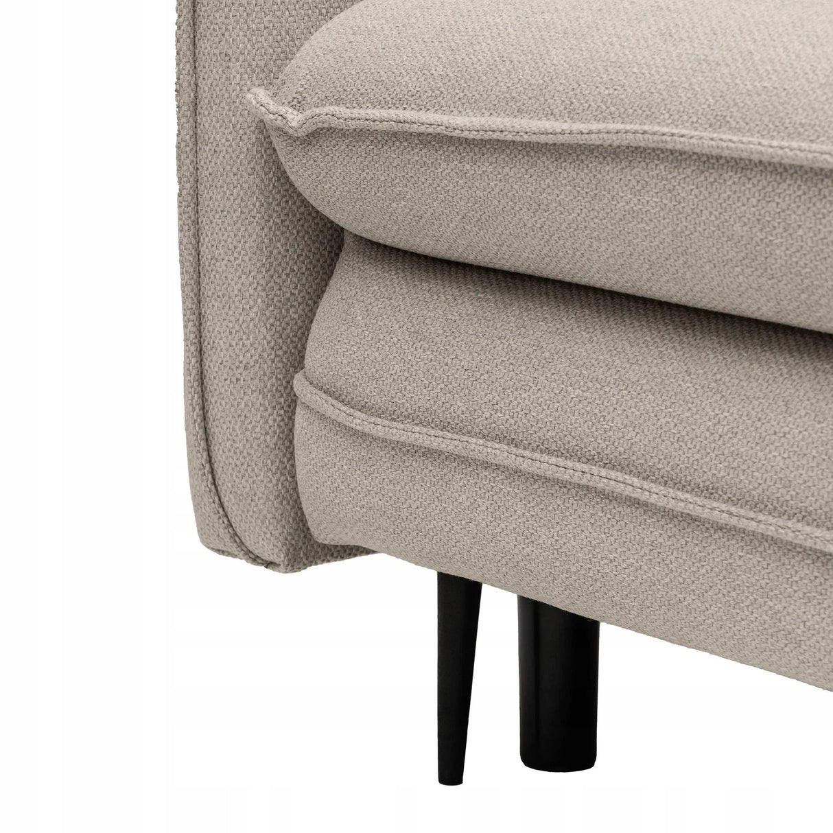 Sofa Rozkładana z Funkcją Spania i Pojemnikiem Beżowo-szara 218 x 105 cm