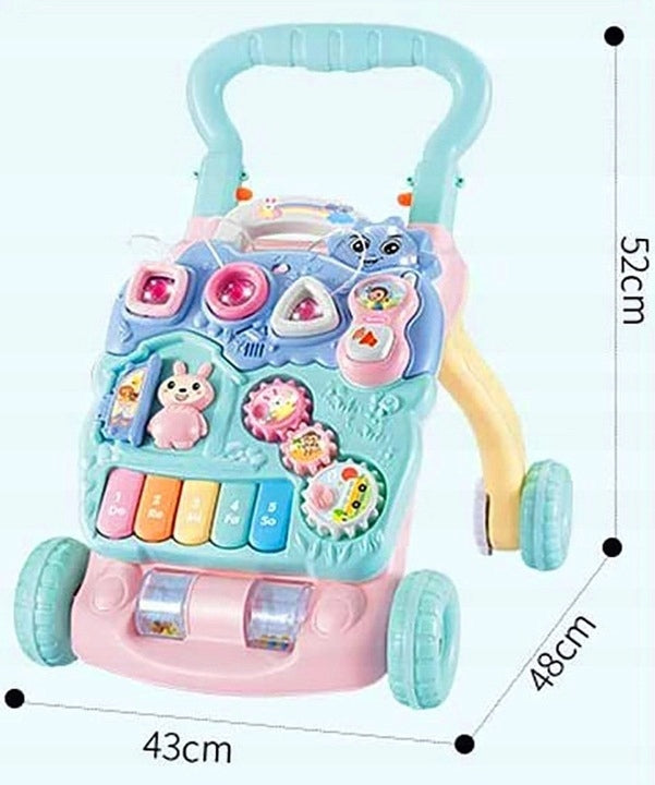 Chodzik Pchacz Jeździk Pianinko Stolik dla Dzieci Edukacyjny Interaktywny