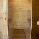 Sauna Ogrodowa z Przedpokojem Zestaw do Samodzielnego Montażu Beczka 340 cm