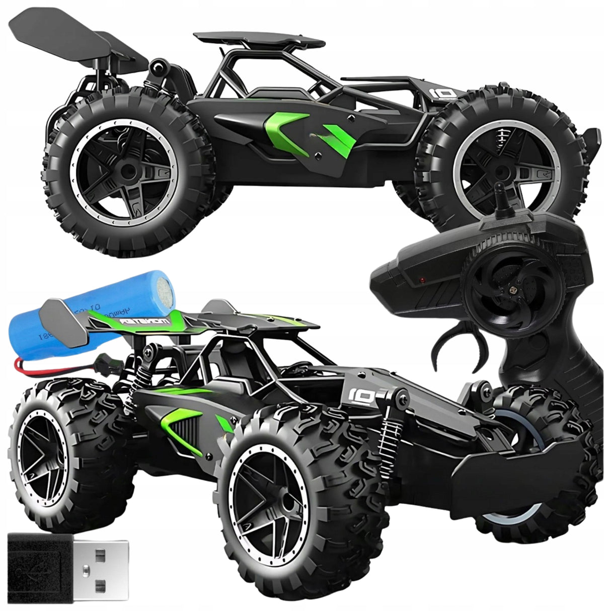 Samochód na Pilota Zdalnie Sterowany Monster Wytrzymały Drift Auto Duży RC