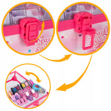Zestaw Manicure w Kuferku dla Dzieci do Malowania Make Up Lakiery Paznokcie