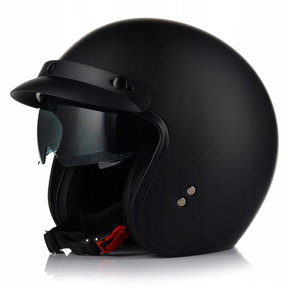 Kask Motocyklowy Otwarty VITO SPECJAL Chopper Cruiser + Daszek Blenda M MAT