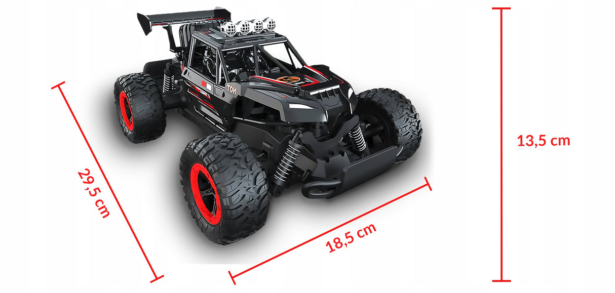 Zdalnie Sterowany Samochód Terenowy RC 4x4 Szybkie Auto LED Solidny Drift