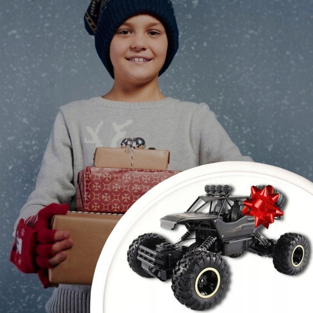 Samochód Terenowy Zdalnie Sterowany Auto RC Metal 1:1 Pilot Duży Napęd 4x4