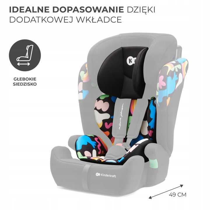 Fotelik Samochodowy Wielokolorowy 76-150 cm 9-36 KG Podstawka dla Dziecka