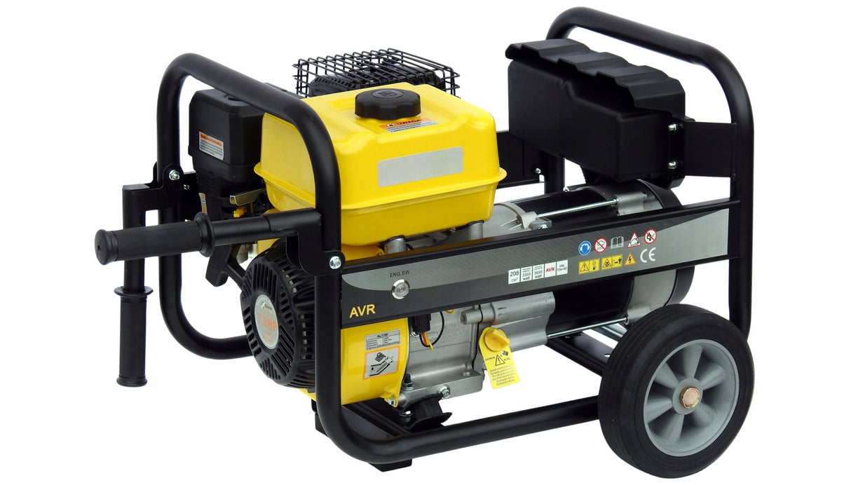 Agregat Generator Prądu Trójfazowy Benzynowy 3600W AVR Dual Power Prezent