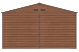 Szopa na Narzędzia Ogrodowe Blaszana Domek Imitacja Drewna 340x319cm 10,2m2