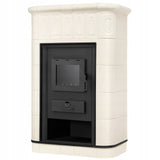 Piec Kominek Kaflowy Piecyk Koza Ceramiczny Stalowy Obudowa z Kafli 9 kW