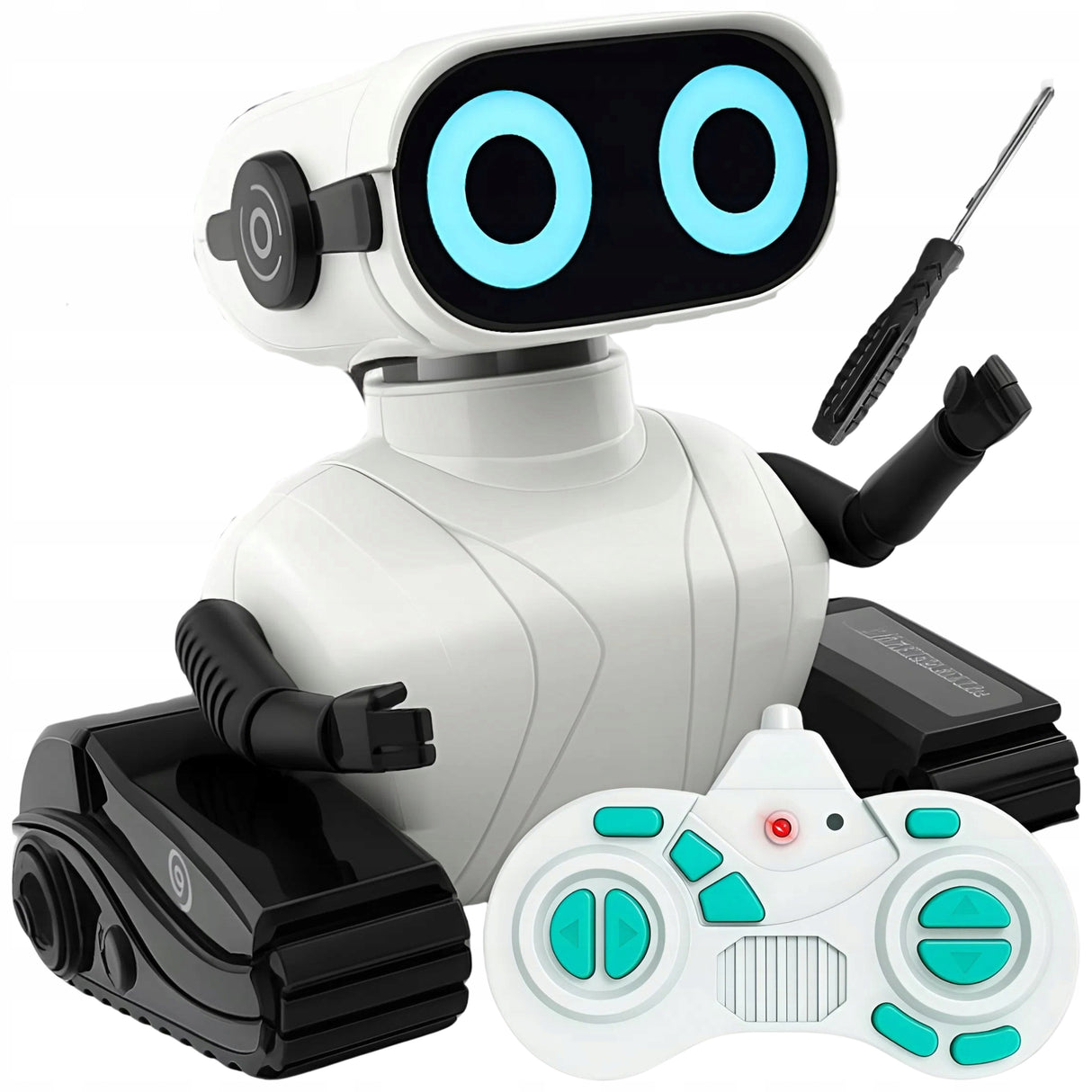 Robot Interaktywny Zdalnie Sterowany + Pilot Prezent dla Dzieci Dźwięk LED