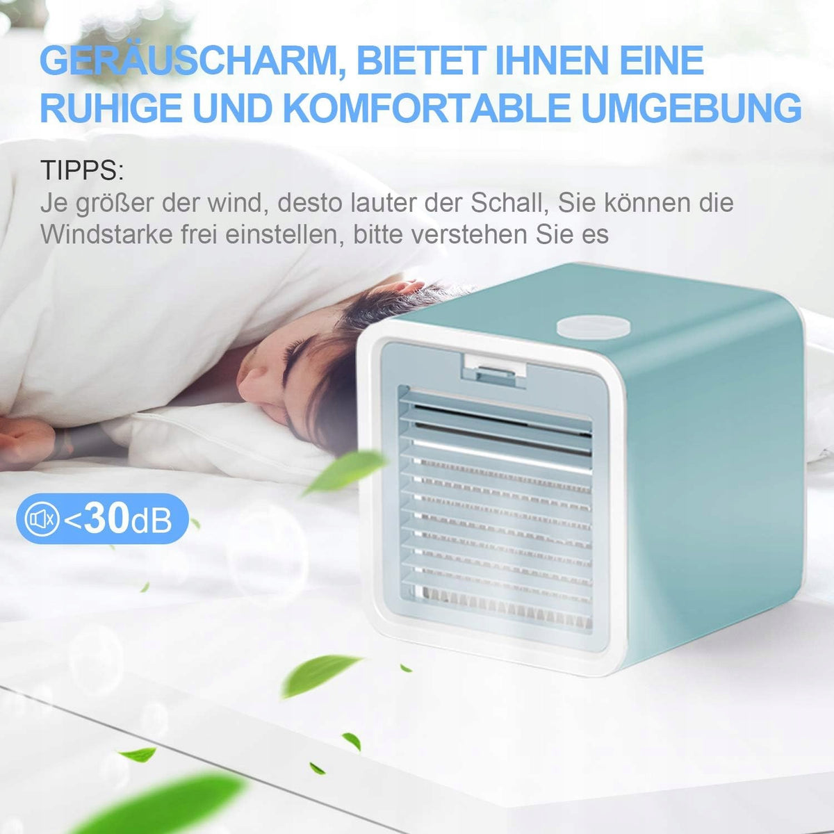 Wentylator Mini Klimatyzator Oczyszczacz VAZILLIO C11 10W 3w1 Pojemność 360