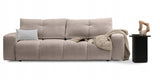 Sofa z Funkcją Spania i Pojemnikiem Beżowa Tkanina Perfect Harmony 59