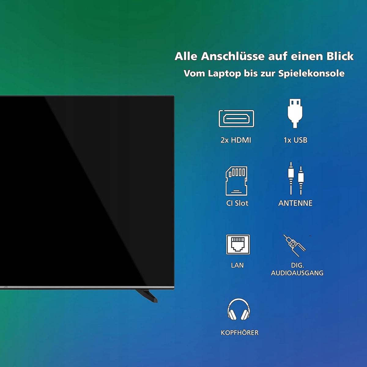 Telewizor JVC LT-43VDF5455 43" Cali LED Full HD Smart TV Vidaa HDR Czarny