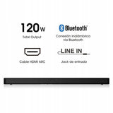 Soundbar Hisense HS205G DTS Virtual:X 2.0-Kanałowy Bluetooth Czarny 120W