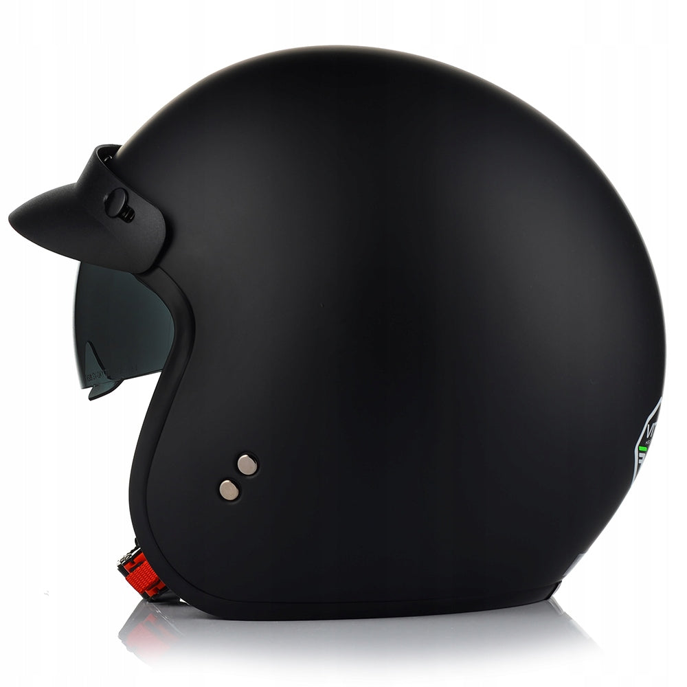 Kask Motocyklowy Otwarty VITO SPECJAL Chopper Cruiser + Daszek Blenda M MAT