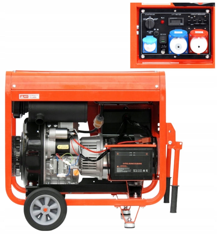 Agregat Generator Prądu Diesel Dual Power Trójfazowy Prezent