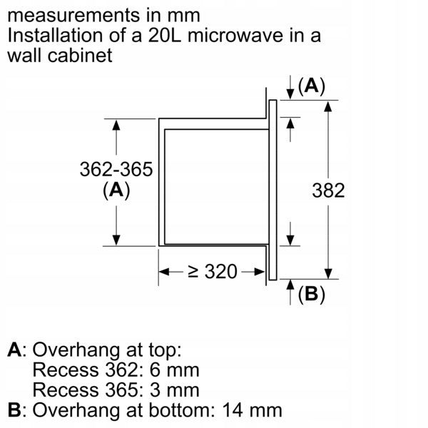 Mikrofalówka Kuchenka Mikrofalowa do Zabudowy BOSCH BFL523MW3 800W 220-230V