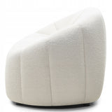Sofa Salonowa Zaokrąglone Obłe Kształty Dwuosobowa Jasnobeżowa 166x86cm