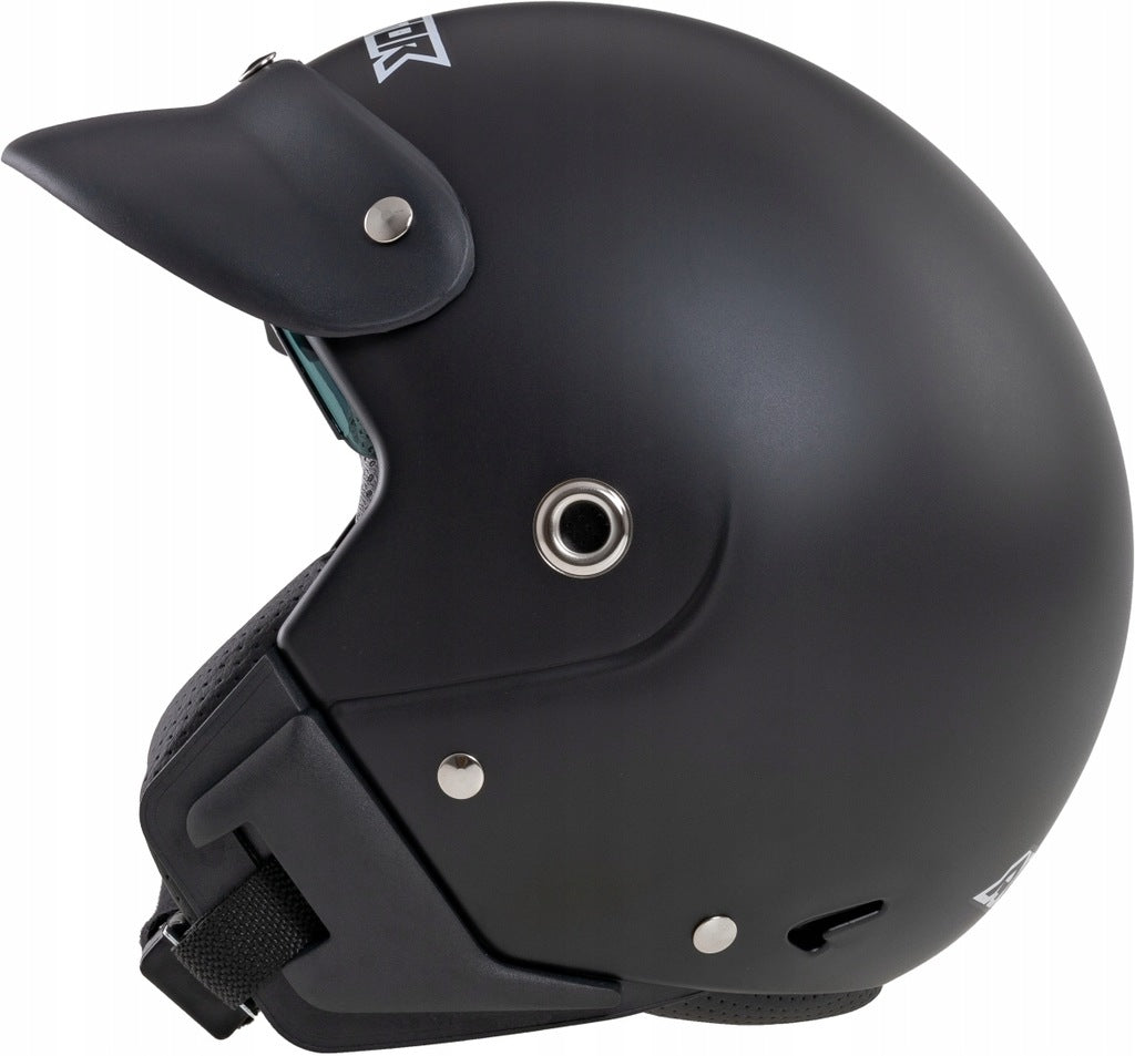 Kask Motocyklowy Młodzieżowy Otwarty Aviator ST M Czarny Mat