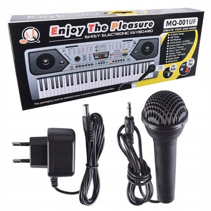 KEYBOARD Prezent Dla Dzieci Organy Pianino Klawisze + Mikrofon + RADIO!