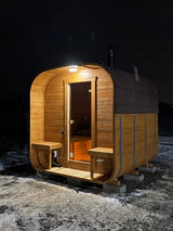 Sauna Ogrodowa z Piecem na Drewno od Wewnątrz Quadro 240cm Szwedzkie Drewno