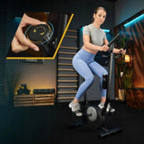 Rower Stacjonarny Treningowy do Ćwiczeń Rowerek Fitness Pionowy Mechaniczny