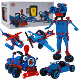 Klocki Konstrukcyjne Mega Konstruktor Pojazdy Robot Samolot 6w1 dla Dzieci
