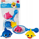 BABY SHARK ZESTAW 3 FIGURKI + SIATKA DO KĄPIELI