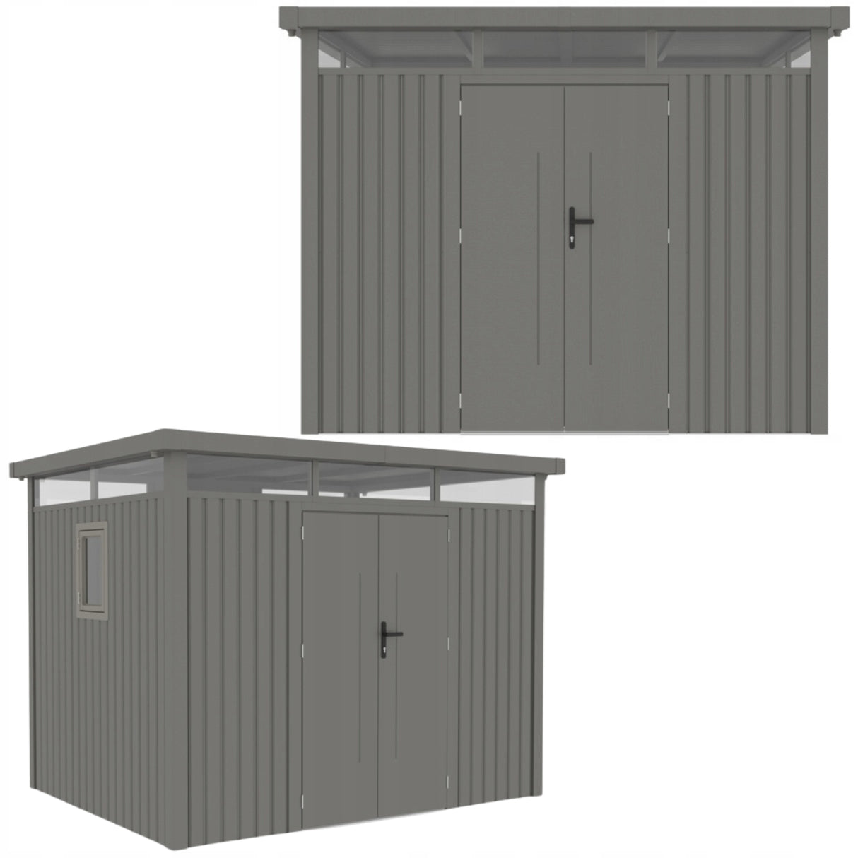 Domek Ogrodowy Schowek na Narzędzia 294x230cm Stal Ocynkowana Metalowy